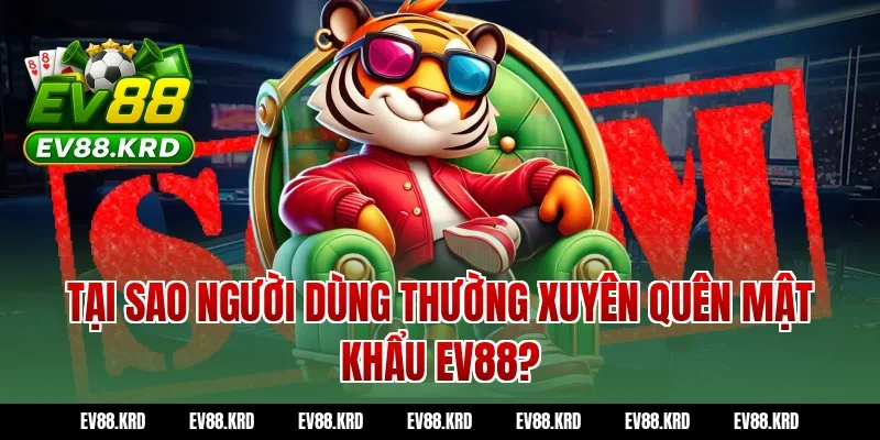 Tại sao người dùng thường xuyên quên mật khẩu EV88?